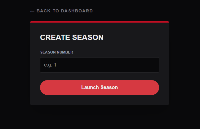 How to create season